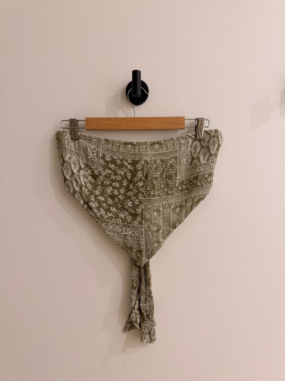 Green Bandana Scarf Top